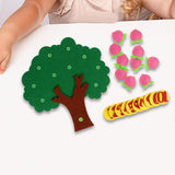 Maxbell Math Game Tree Board Pairing Cognitive Door Wall Decoration Numbers Counting Peach Tree