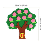 Maxbell Math Game Tree Board Pairing Cognitive Door Wall Decoration Numbers Counting Peach Tree