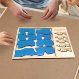 Maxbell Wooden Aquarium Puzzle Travel Toy Brain Teaser Puzzle for Children Boys Kids