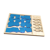 Maxbell Wooden Aquarium Puzzle Travel Toy Brain Teaser Puzzle for Children Boys Kids