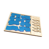 Maxbell Wooden Aquarium Puzzle Travel Toy Brain Teaser Puzzle for Children Boys Kids