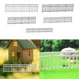 Maxbell Dollhouse Mini Guardrail Railing Model for Kids DIY Fairy Garden Accessories 9.1x2.2cm