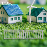 Maxbell Dollhouse Mini Guardrail Railing Model for Kids DIY Fairy Garden Accessories 9.1x2.2cm