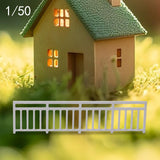 Maxbell Dollhouse Mini Guardrail Railing Model for Kids DIY Fairy Garden Accessories 9.1x2.2cm