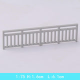 Maxbell Dollhouse Mini Guardrail Railing Model for Kids DIY Fairy Garden Accessories 6.1x1.6cm