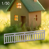 Maxbell Dollhouse Mini Guardrail Railing Model for Kids DIY Fairy Garden Accessories 6.1x1.6cm