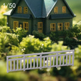 Maxbell Dollhouse Mini Guardrail Railing Model for Kids DIY Fairy Garden Accessories 6.1x1.6cm