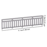 Maxbell Dollhouse Mini Guardrail Railing Model for Kids DIY Fairy Garden Accessories 6.1x1.6cm