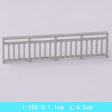Maxbell Dollhouse Mini Guardrail Railing Model for Kids DIY Fairy Garden Accessories 4.5x1.1cm