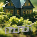 Maxbell Dollhouse Mini Guardrail Railing Model for Kids DIY Fairy Garden Accessories 4.5x1.1cm