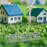 Maxbell Dollhouse Mini Guardrail Railing Model for Kids DIY Fairy Garden Accessories 4.5x1.1cm