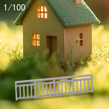 Maxbell Dollhouse Mini Guardrail Railing Model for Kids DIY Fairy Garden Accessories 4.5x1.1cm