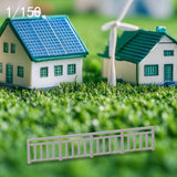 Maxbell Dollhouse Mini Guardrail Railing Model for Kids DIY Fairy Garden Accessories 4x0.7cm