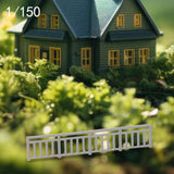 Maxbell Dollhouse Mini Guardrail Railing Model for Kids DIY Fairy Garden Accessories 4x0.7cm