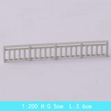 Maxbell Dollhouse Mini Guardrail Railing Model for Kids DIY Fairy Garden Accessories 3.6x0.5cm