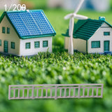 Maxbell Dollhouse Mini Guardrail Railing Model for Kids DIY Fairy Garden Accessories 3.6x0.5cm