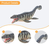 Maxbell Dinosaur Toy Decoration Educational Toy Realistic for Cabinet Home Bookshelf Grey Yellow
