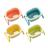 Maxbell Foldable Baby Bath Tub Freestanding Anti Slip Compact Bath Basin for Newborn Yelllow