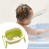 Maxbell Foldable Baby Bath Tub Freestanding Anti Slip Compact Bath Basin for Newborn Green