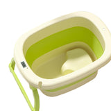 Maxbell Foldable Baby Bath Tub Freestanding Anti Slip Compact Bath Basin for Newborn Green