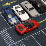 Maxbell Mini Car Garage Scene Mat Layout Non Slip Desktop 1/64 Parking Lot Mouse Pad