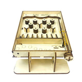 Maxbell Miniature Pinball Machine Handmade Assembly Interactive DIY 3D Wooden Puzzle