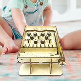 Maxbell Miniature Pinball Machine Handmade Assembly Interactive DIY 3D Wooden Puzzle