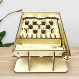 Maxbell Miniature Pinball Machine Handmade Assembly Interactive DIY 3D Wooden Puzzle