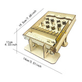 Maxbell Miniature Pinball Machine Handmade Assembly Interactive DIY 3D Wooden Puzzle