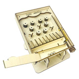 Maxbell Miniature Pinball Machine Handmade Assembly Interactive DIY 3D Wooden Puzzle