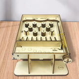 Maxbell Miniature Pinball Machine Handmade Assembly Interactive DIY 3D Wooden Puzzle
