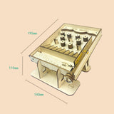 Maxbell Miniature Pinball Machine Handmade Assembly Interactive DIY 3D Wooden Puzzle