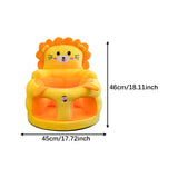 Maxbell Infants Support Chair Learning Sitting Cartoon Infant Sofa for Birthday Gift lion