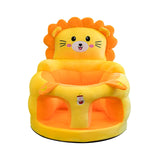 Maxbell Infants Support Chair Learning Sitting Cartoon Infant Sofa for Birthday Gift lion