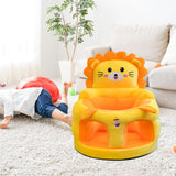 Maxbell Infants Support Chair Learning Sitting Cartoon Infant Sofa for Birthday Gift lion