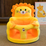 Maxbell Infants Support Chair Learning Sitting Cartoon Infant Sofa for Birthday Gift lion