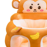 Maxbell Infants Support Chair Learning Sitting Cartoon Infant Sofa for Birthday Gift monkey