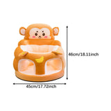 Maxbell Infants Support Chair Learning Sitting Cartoon Infant Sofa for Birthday Gift monkey