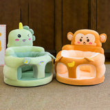 Maxbell Infants Support Chair Learning Sitting Cartoon Infant Sofa for Birthday Gift monkey