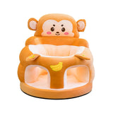 Maxbell Infants Support Chair Learning Sitting Cartoon Infant Sofa for Birthday Gift monkey