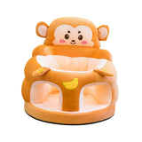 Maxbell Infants Support Chair Learning Sitting Cartoon Infant Sofa for Birthday Gift monkey