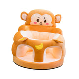 Maxbell Infants Support Chair Learning Sitting Cartoon Infant Sofa for Birthday Gift monkey