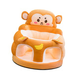 Maxbell Infants Support Chair Learning Sitting Cartoon Infant Sofa for Birthday Gift monkey