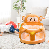 Maxbell Infants Support Chair Learning Sitting Cartoon Infant Sofa for Birthday Gift monkey