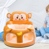 Maxbell Infants Support Chair Learning Sitting Cartoon Infant Sofa for Birthday Gift monkey