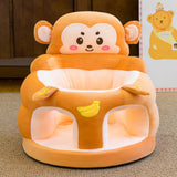 Maxbell Infants Support Chair Learning Sitting Cartoon Infant Sofa for Birthday Gift monkey