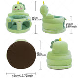 Maxbell Infants Support Chair Learning Sitting Cartoon Infant Sofa for Birthday Gift Dinosaur