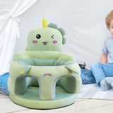 Maxbell Infants Support Chair Learning Sitting Cartoon Infant Sofa for Birthday Gift Dinosaur