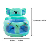 Maxbell Infants Support Chair Learning to Sit Versatile Cartoon for Girls Boys for Gift green