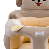 Maxbell Infants Support Chair Learning to Sit Versatile Cartoon for Girls Boys for Gift brown